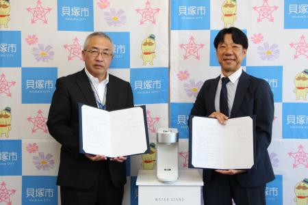 大阪府貝塚市教育委員会と「熱中症予防及びプラスチッ