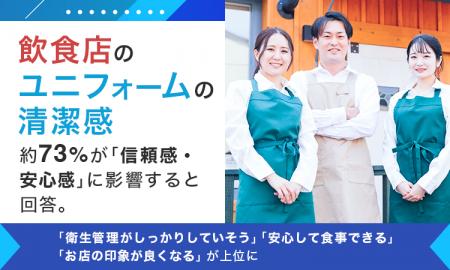 飲食店のユニフォームの清潔感、約73％が「信頼感・安