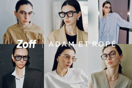 ZoffとADAM ET ROPE'のコラボレーションアイウェア第