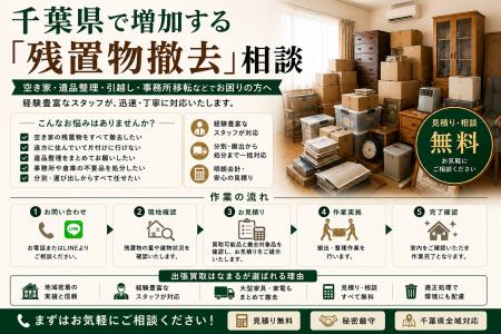 出張買取はなまる千葉店、残置物査定・撤去ワンストッ 出張買取はなまる千葉店、残置物査定・撤去ワンストッ