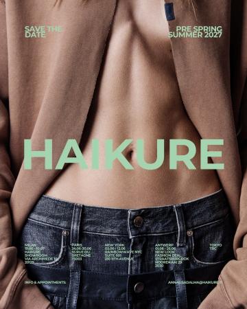 イタリアデニムブランド HAIKURE の代理店契約を(株)