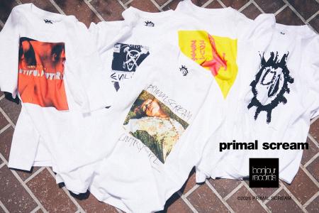 Primal Scream for bonjour records Official T-shirt