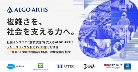 社会インフラの“意思決定”を支えるALGO ARTIS、シリー 社会インフラの“意思決定”を支えるALGO ARTIS、シリー