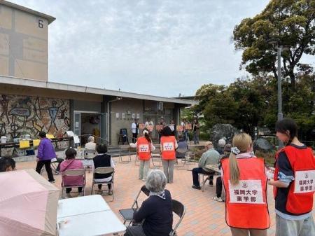 【福岡大学】薬学部生がUR団地で地域交流イベントを行