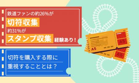 鉄道ファンの約26%が「切符収集」、約31%が「スタンプ 鉄道ファンの約26%が「切符収集」、約31%が「スタンプ