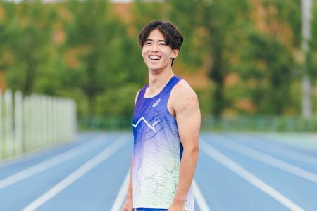 陸上競技短距離の守祐陽選手とアドバイザリースタッフ 陸上競技短距離の守祐陽選手とアドバイザリースタッフ