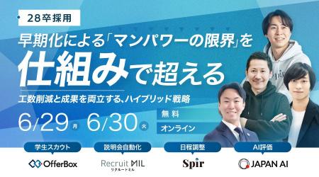 【28卒新卒採用】早期化によるマンパワーの限界を“仕 【28卒新卒採用】早期化によるマンパワーの限界を“仕