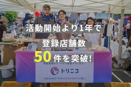 湘南地域を中心に展開する食品ロス削減アプリ「トリニ 湘南地域を中心に展開する食品ロス削減アプリ「トリニ