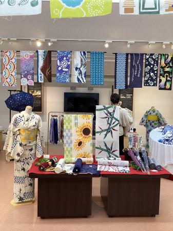 【堺伝匠館】浪華本染め（注染）ゆかたの展示・販売を