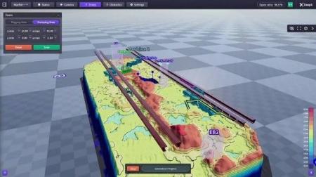 オリエンタル白石が施工を行う実際の施工現場でケーソ オリエンタル白石が施工を行う実際の施工現場でケーソ