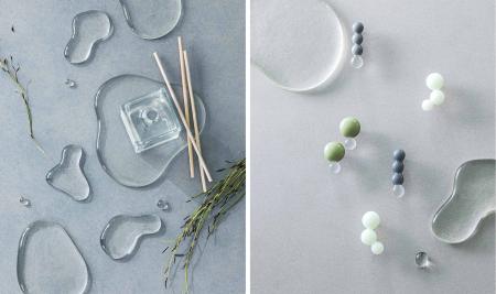 キルンワーク作家etrak glassさんと作った「水がこぼ キルンワーク作家etrak glassさんと作った「水がこぼ