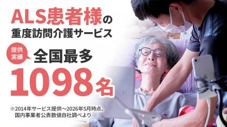 ユースタイルケア、難病ALS患者への重度訪問介護サー