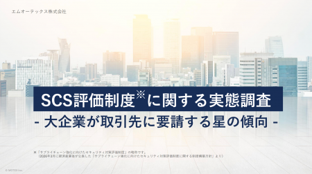 大企業の8割超が「SCS評価制度」※への対応を開始・検 大企業の8割超が「SCS評価制度」※への対応を開始・検