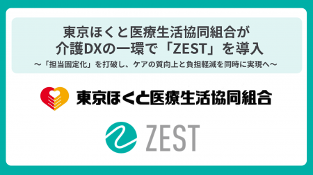 東京ほくと医療生活協同組合が介護DXの一環で「ZEST」