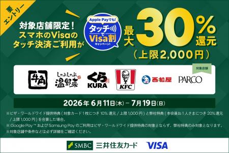 【対象店舗なら最大30%還元】Apple Payでも！タッチで