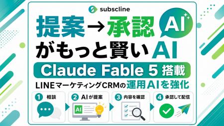 サブスクライン、LINE運用の分析・提案・自動化を支援