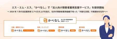 エス・エム・エス、「かべなし」で「法人向け障害者雇