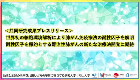 世界初の細胞環境解析により肺がん免疫療法の耐性因子 世界初の細胞環境解析により肺がん免疫療法の耐性因子