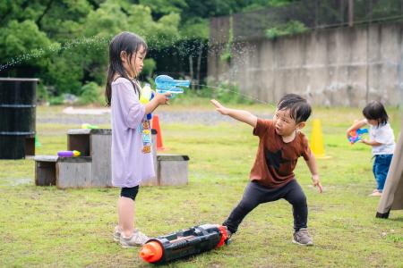【愛知県一宮市】BBQ場がびしょ濡れバトル会場に!プ 【愛知県一宮市】BBQ場がびしょ濡れバトル会場に!プ