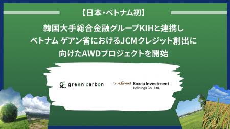 【日本・ベトナム初】Green Carbon、韓国大手総合金融