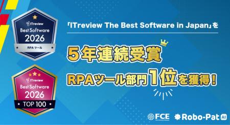 【FCE】ロボパットAIが「ITreview The Best Softwa 【FCE】ロボパットAIが「ITreview The Best Softwa