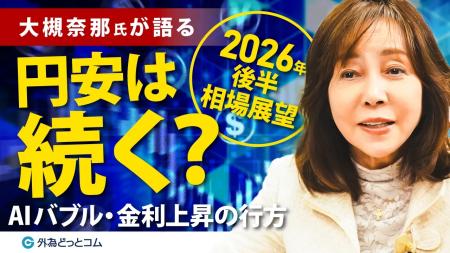 【外為どっとコム】大槻奈那氏のドル円見通し動画を公