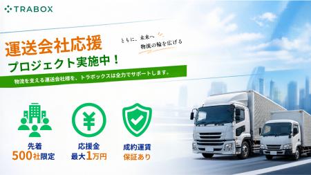 物流DXプラットフォーム「トラボックス」、運送会社応 物流DXプラットフォーム「トラボックス」、運送会社応
