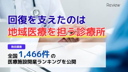 【独自調査】病院・診療所の開業数が前年比26％増。全