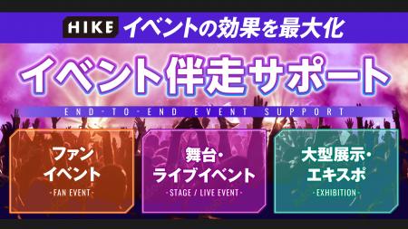 HIKE、イベント効果を最大化する「イベント伴走サポー HIKE、イベント効果を最大化する「イベント伴走サポー