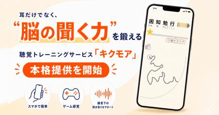 “脳の聞く力”を鍛える聴覚トレーニングサービス「キク