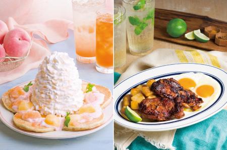 【Eggs ’n Things】旬の白桃をはじめ、夏を彩る新作メ