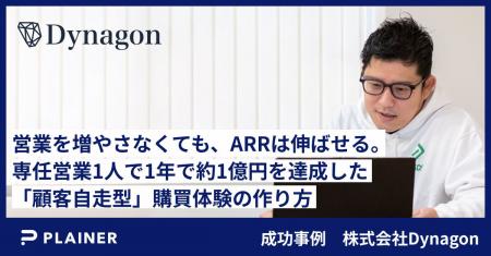 株式会社Dynagon、専任営業1名でARR約1億円を達成。PL