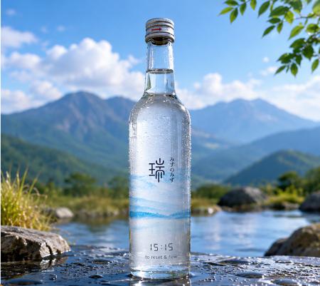 時間を選ぶ水、”みずのみず”より、ブランド初の天然炭 時間を選ぶ水、”みずのみず”より、ブランド初の天然炭