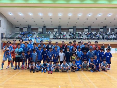 水戸市長・茨城県サッカー協会副会長が激励。マルバ水 水戸市長・茨城県サッカー協会副会長が激励。マルバ水