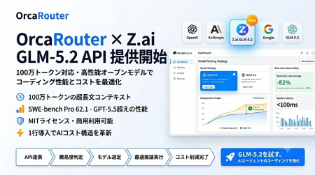100万トークンの超長文コンテキスト対応モデル「Z.ai 