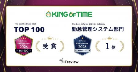 「KING OF TIME」が「The Best Software in Japan 202 「KING OF TIME」が「The Best Software in Japan 202