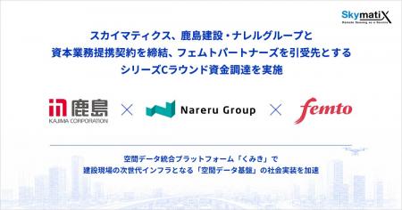 スカイマティクス、鹿島建設・ナレルグループと資本業