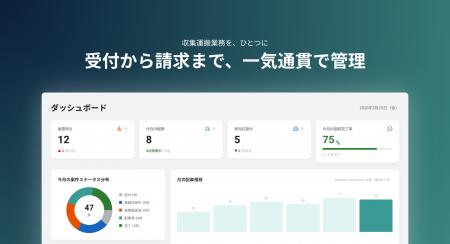 廃棄物の収集運搬業務を、受付から請求までひとつにつ