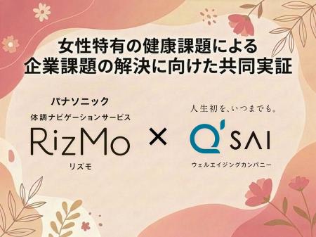 キューサイとパナソニック、女性特有の健康課題による