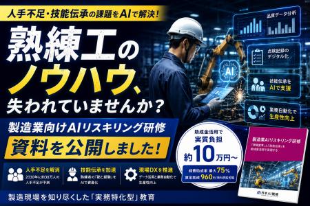 株式会社マウンテンゴリラ、製造業向けAIリスキリング