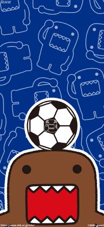 サッカー日本代表応援！「サッカー×どーもくん」 壁紙