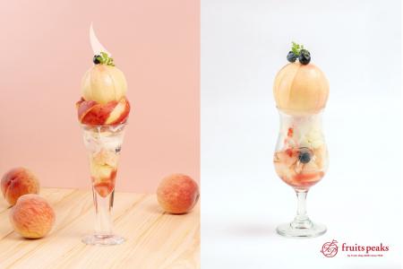 桃が主役のアツい夏がやってくる!1玉まるごとトッピ 桃が主役のアツい夏がやってくる!1玉まるごとトッピ