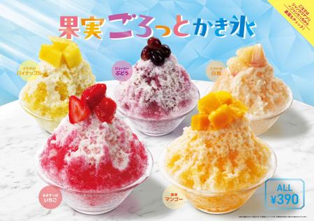 【期間限定】果実ごろっとかき氷・こだわりの麺メニュ 【期間限定】果実ごろっとかき氷・こだわりの麺メニュ