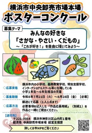 横浜市場の魅力を発信！ポスターコンクールを実施しま