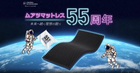 「ムアツ」発売55周年【昭和西川】からだを“点で支え 「ムアツ」発売55周年【昭和西川】からだを“点で支え