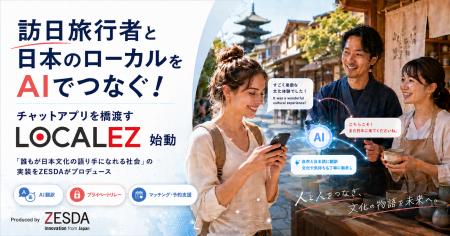 訪日旅行者と日本のローカルをAIでつなぐ！チャットア