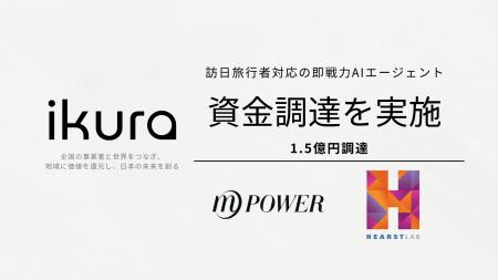 株式会社ikura、WPower FundおよびHearstLabから総額1