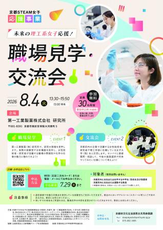 未来の私をみつけよう！理工系女子を応援
