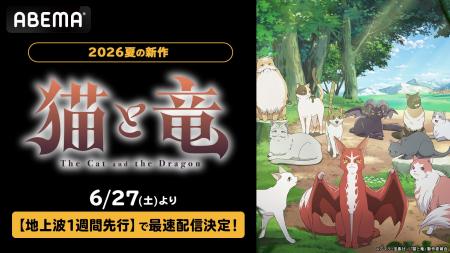 新作夏アニメ『猫と竜』ABEMAで6月27日（土）夜9時30