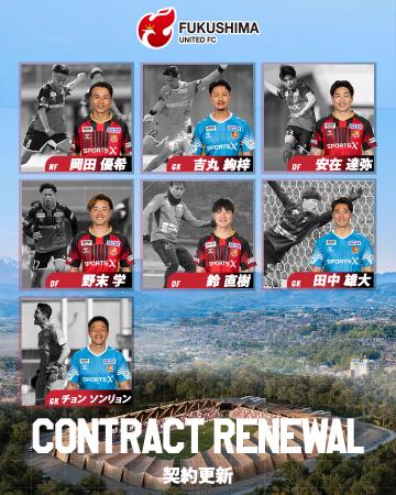 契約更新選手のお知らせ
